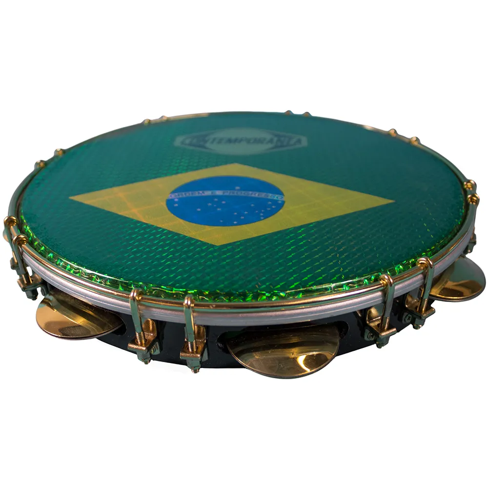 Pandeiro Contemporanea 11" Black - Drapeau Bresil