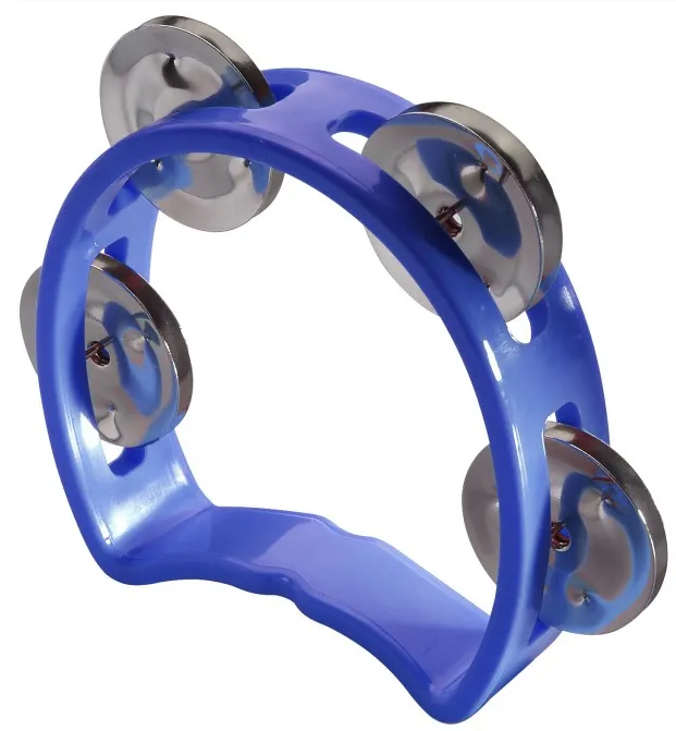 Tambourin Stagg Mini - Demi Lune - 1 Rang - Blue