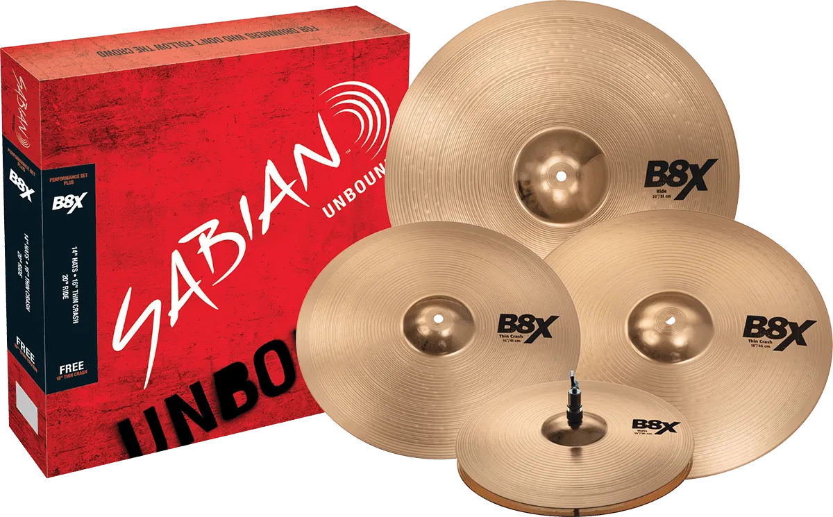 SABIAN B8X Performance Pack 4pcs