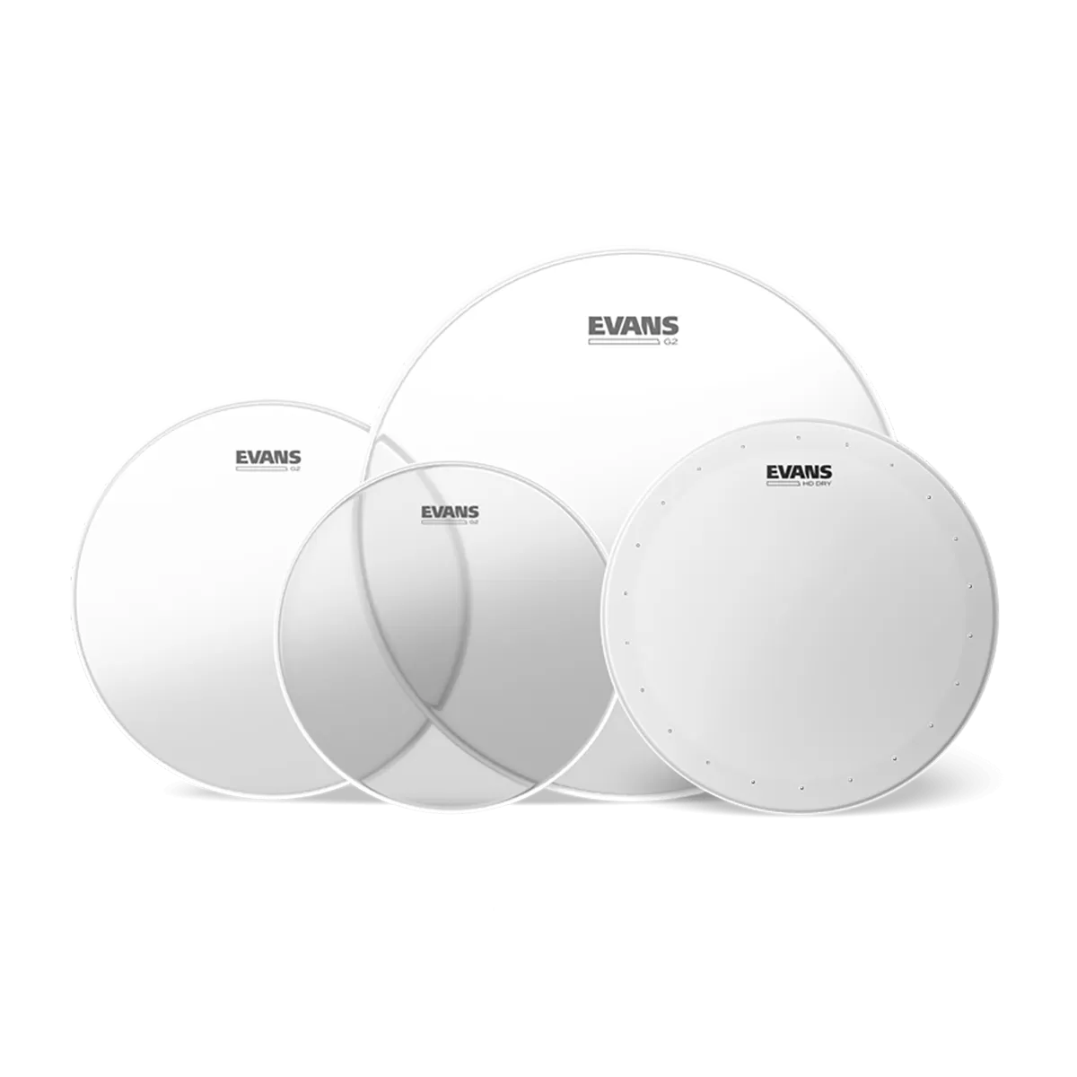 EVANS Pack G2 Clear 12"/13"/16" + HD Dry 14"