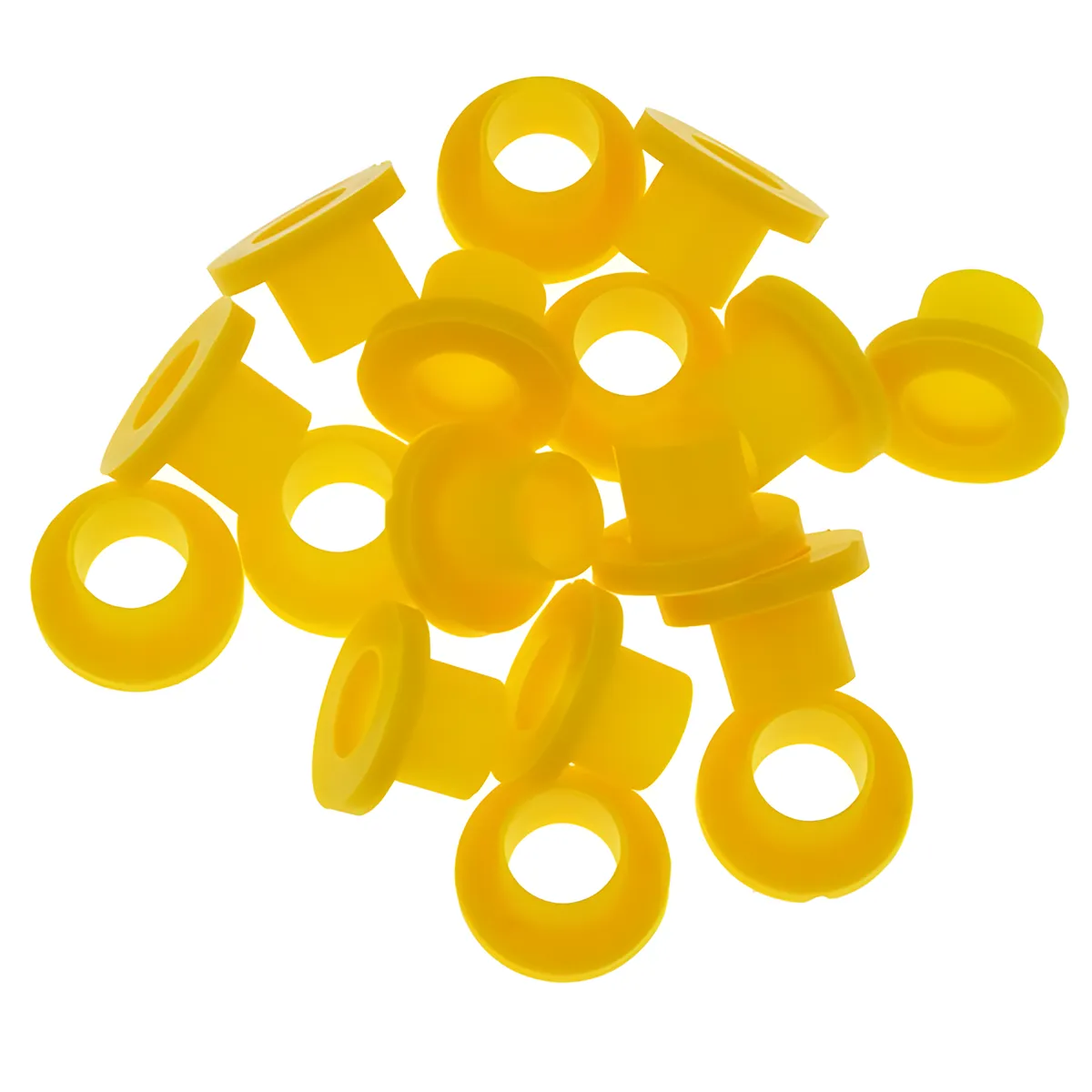 Rondelle Danmar Nylon - Jaune - 50Pcs