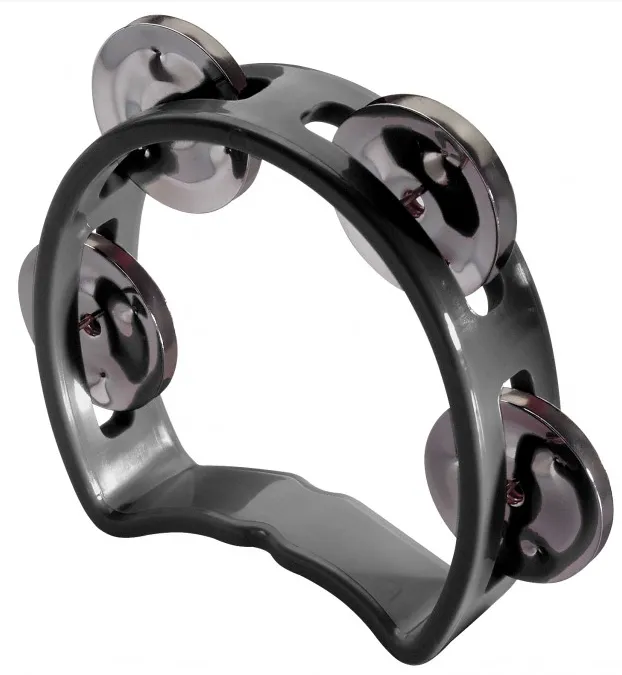 Tambourin Stagg Mini - Demi Lune - 1 Rang - Black