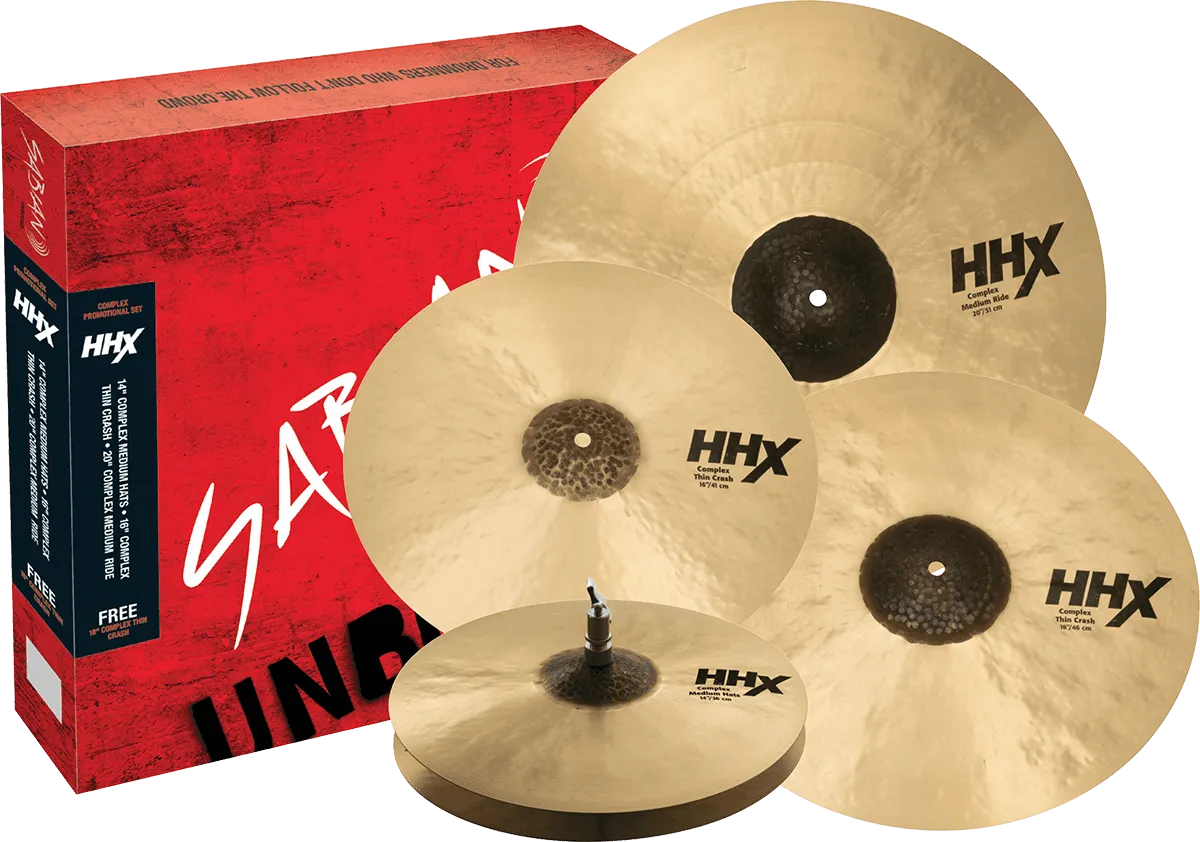 SABIAN HHX Complex Promotional Pack 4pcs