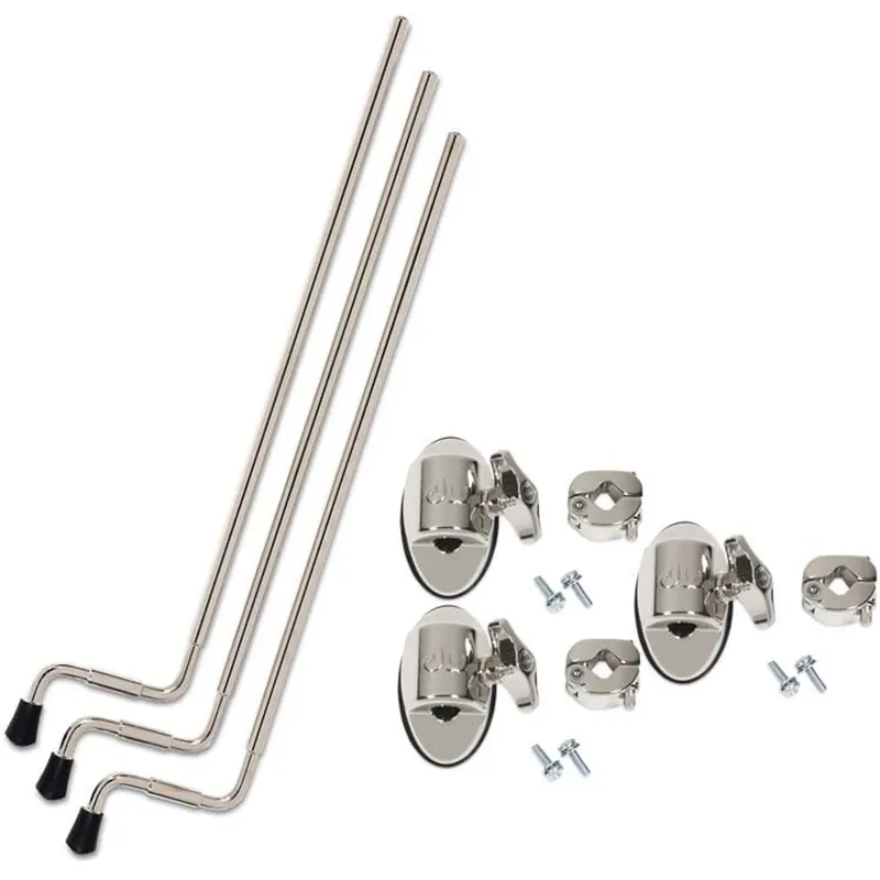 Pied TB DW Aluminium 21" Nickel (X3) + Coquille Pied Tb