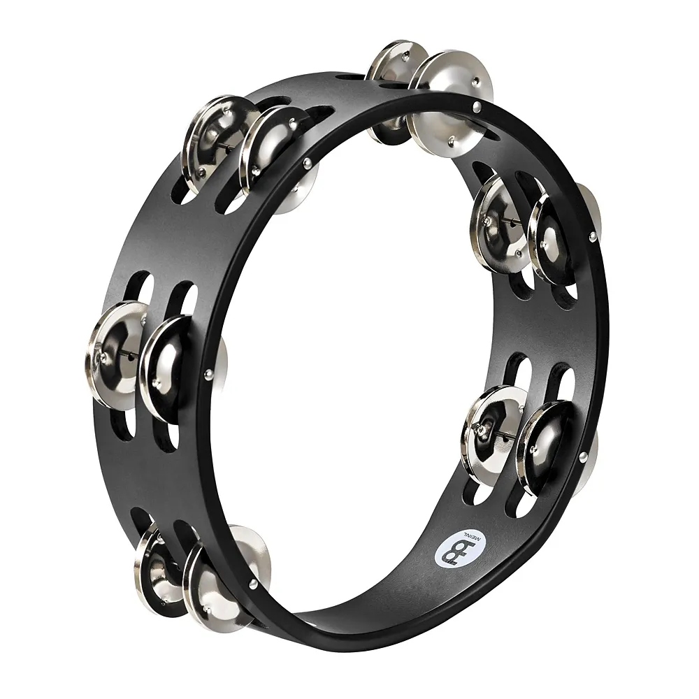 Tambourin Meinl 08" - 2 Rangs Nickel - Black