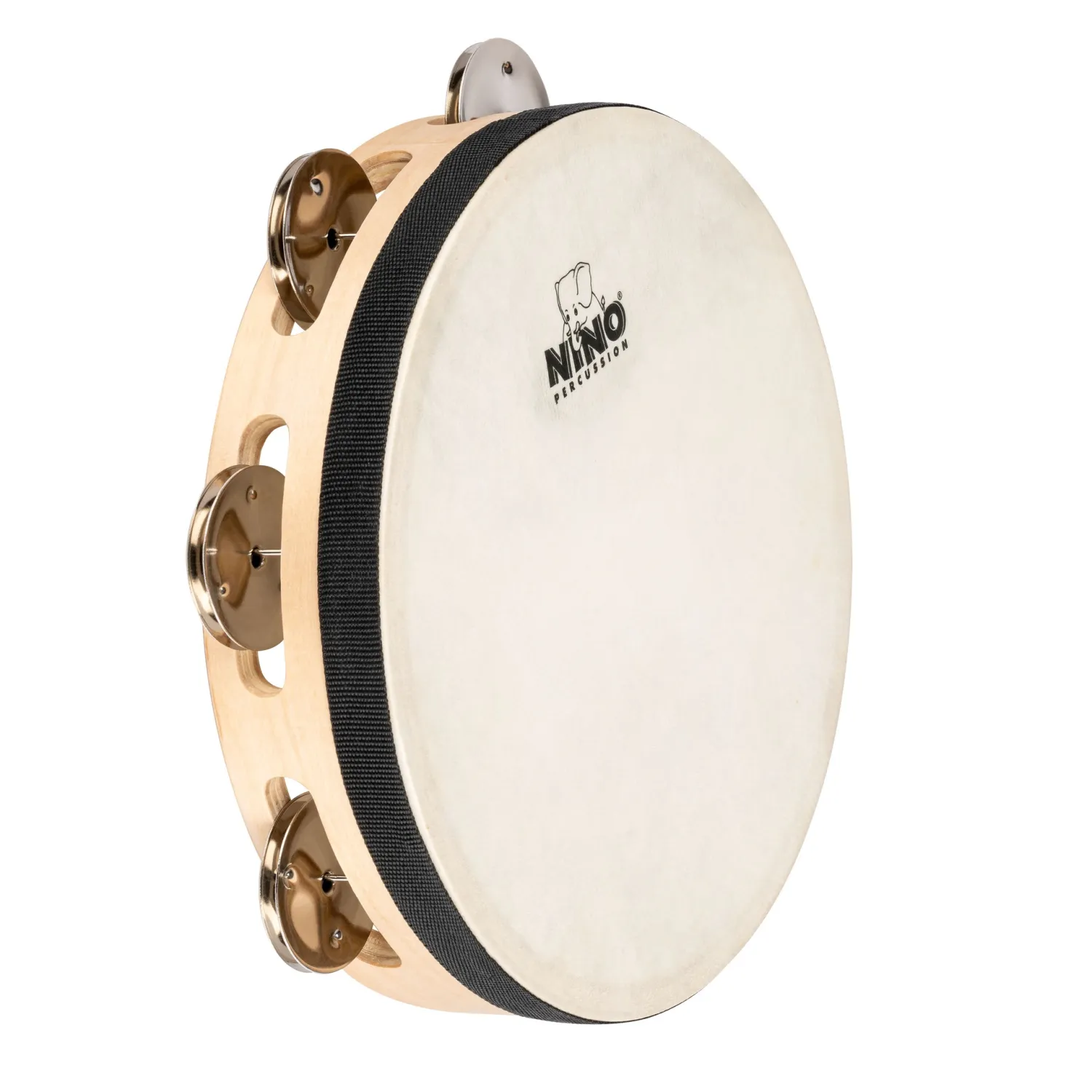 Tambourin Nino 08" - 1 Rang - Peau - Natural