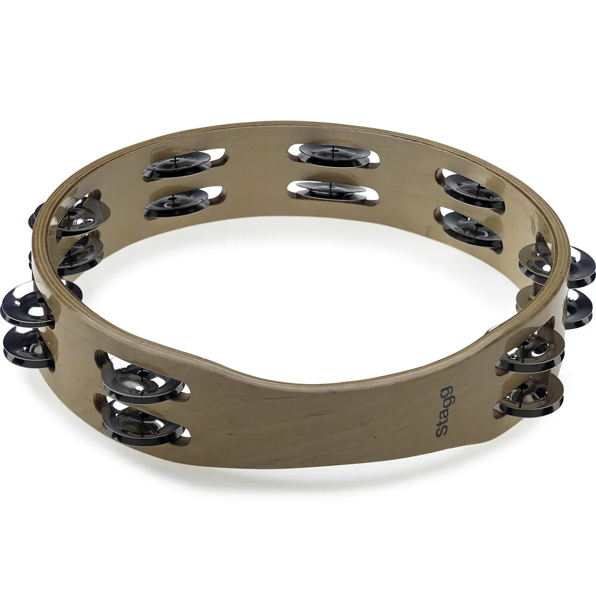 Tambourin Stagg 10" - Bouleau - 2 Rangs