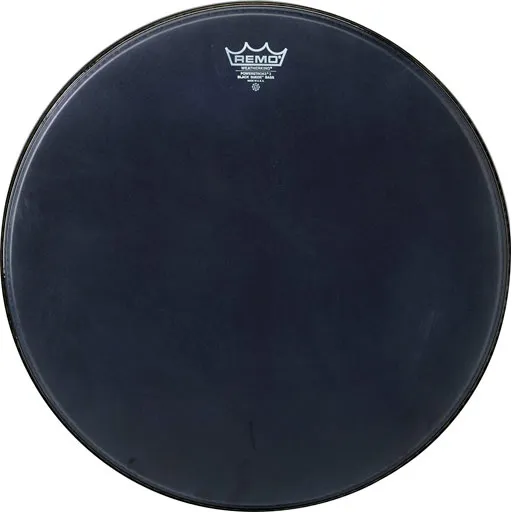 REMO Black Suede 22" Bass Powerstroke 3