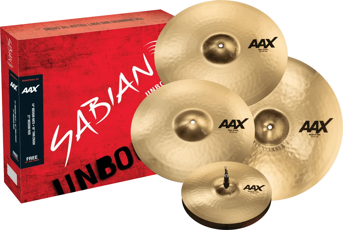 SABIAN AAX Promotional Brillant Pack 4pcs