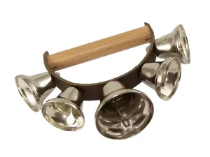 Grelots Rohema Poignee Cuir - 5 Clochettes