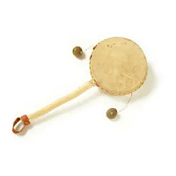 Klong Klong Yoman Tambourin Sur Manche Avec Billes