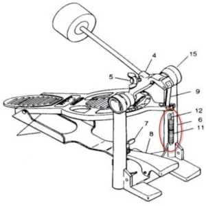 Ressort Ludwig Pour Pédale de Grosse Caisse Speedking (X1)