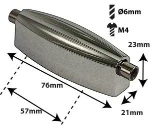 Coquille Sparedrum Caisse Claire Radioking Style Entre-Axe = 57mm (X1) Black