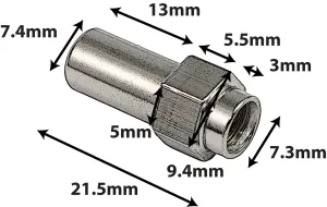 Cheminee Sparedrum Hexagonale Snhe21B 21mm - Laiton Ressort (X4)