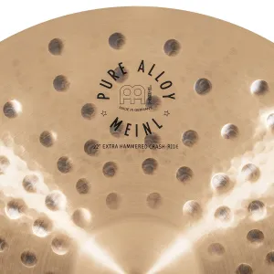 MEINL Pure Alloy 22" Extra Hammered Crash/Ride Ride