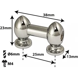 Coquille Spare Drum Tube Lug - Double Tirant - 25Mm