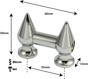 Coquille Spare Drum Tube Lug - Simple Tirant - 25Mm