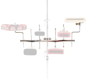 Support Percu Meinl 6 Attaches - 2 Bras Droits + 2 Avec Angle + 2 En