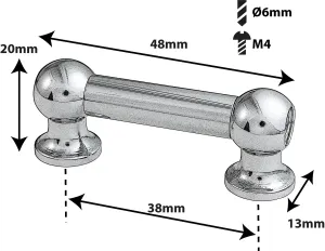 Coquille Spare Drum Tube Lug - Double Tirant - 38Mm