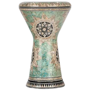 Darbouka Meinl 8 3/4" Artisan Edition Egypt - White Pearl/Mosaic Quee