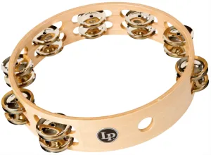Tambourin LP 380B - 10" - Sans Peau - Nickel - Double Rangee - Bois