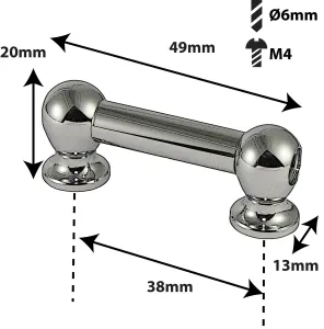 Coquille Spare Drum Tube Lug - Double Tirant - 38Mm
