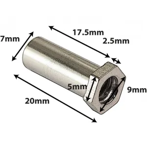 Cheminee Sparedrum Hexagonale Snhe20B 20mm - Laiton (X4)