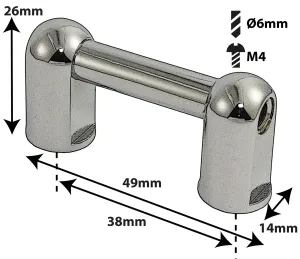 Coquille Spare Drum Tube Lug - GC - 38Mm