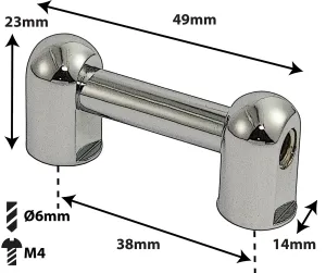 Coquille Spare Drum Tube Lug - Simple Tirant - 38Mm