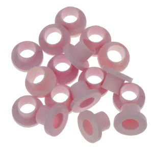 Rondelle Danmar Nylon - Rose - 100Pcs