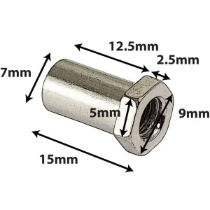 Cheminee Sparedrum Hexagonale Snhe15B 15mm - Laiton (X4)