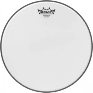 REMO White Suede 13" Ambassador