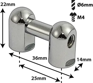 Coquille Spare Drum Tube Lug - GC - 25Mm