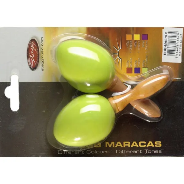 Produit Shaker Stagg Egg Green - Manche Bois - La Paire Image