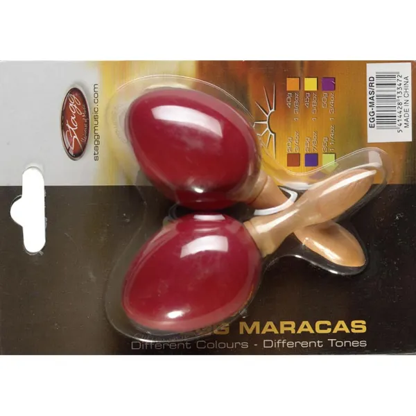Produit Shaker Stagg Egg Red - Manche Bois - La Paire Image