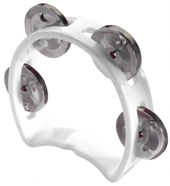 Produit Tambourin Stagg Mini - Demi Lune - 1 Rang - White Image