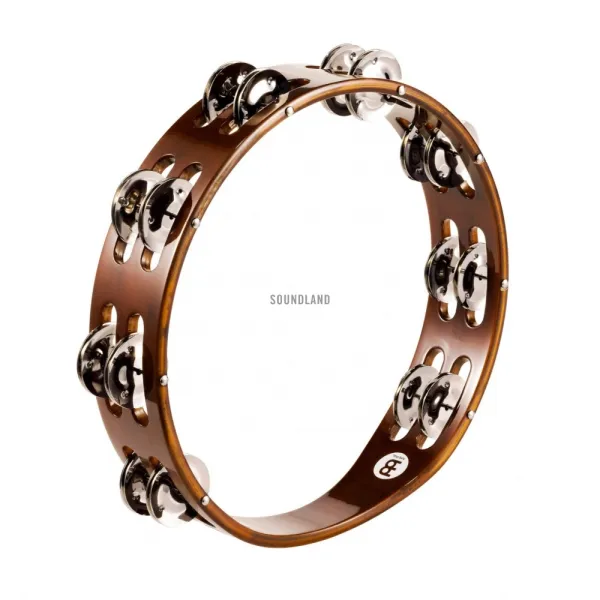 Produit Tambourin Meinl 10" - 2 Rangs - Nickel - African Brown Image
