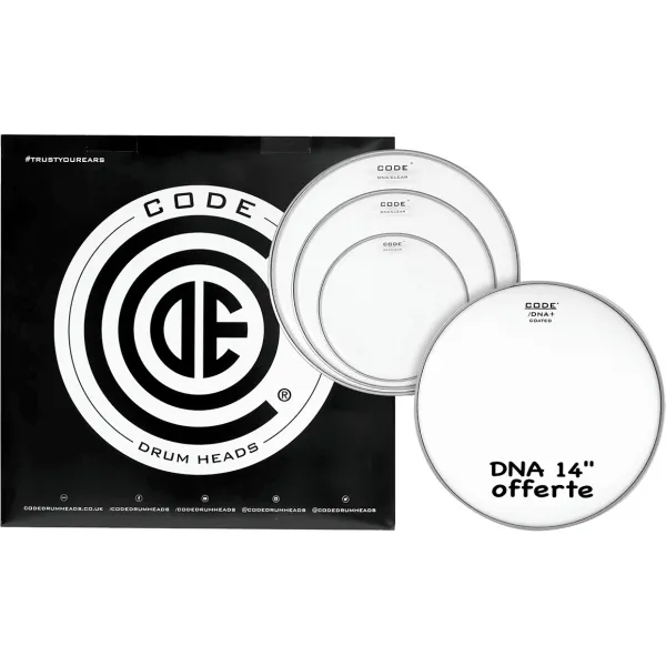 Produit Pack CODE Dna 10"/12"/16" Clear + Dna 14" Coated Image