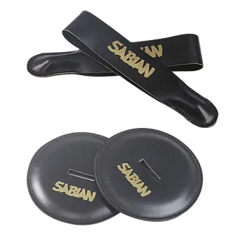 Produit Sangle Sabian Cymbales A Mains Ez + Coussins - Cuir - La Paire Image