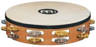 Produit Tambourin Meinl 10" - Peau  De Chevre - 2 Rangs - Nickel/Cuivre Image
