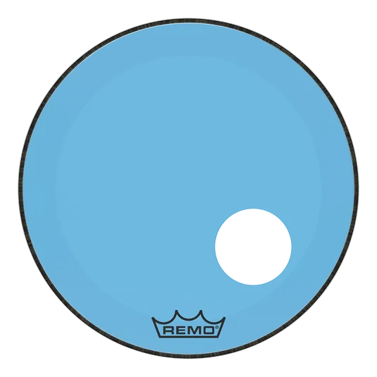 Produit REMO Colortone 22" Powerstroke 3 Bass Blue W/Hole Image