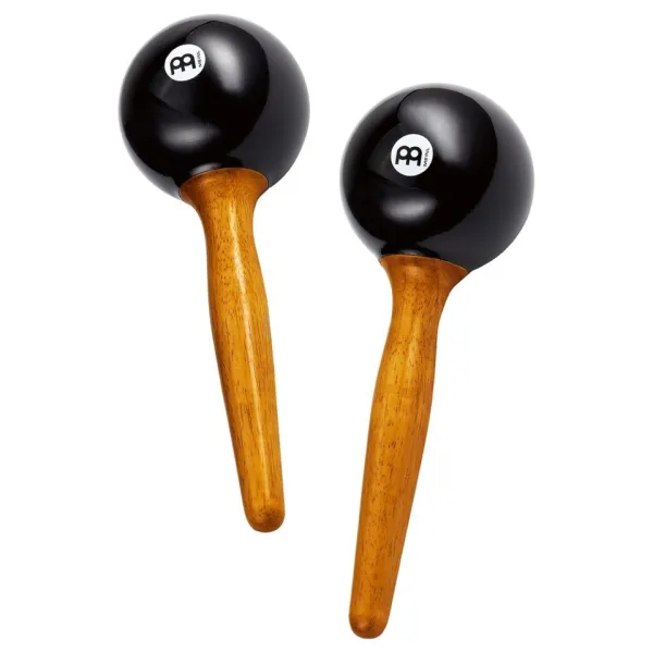 Produit Maracas Meinl Studio Fibre Rond Black - Manche Bois Image