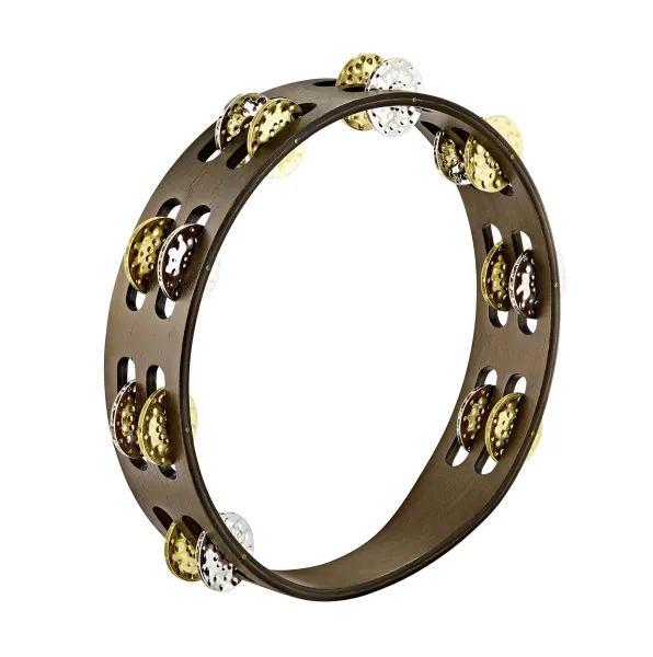 Produit Tambourin Meinl 10" Bois - 2 Rangs Nickel/Laiton Marteles - Walnut Br Image