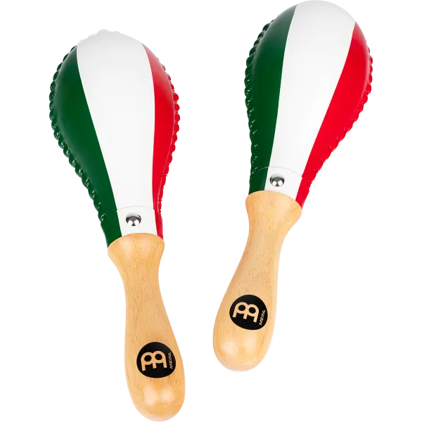 Produit Maracas Meinl Rawhide Traditional - Mexico Flag Image
