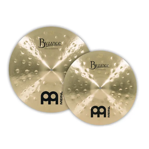 Produit MEINL Byzance Traditional  MEINL Byzance Traditional Hammered Extra Thin Crash Pack 2pcs Image