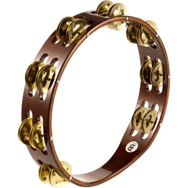 Produit Tambourin Meinl 10" - 2 Rangs - Laiton - African Brown Image