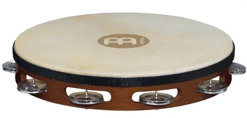 Produit Tambourin Meinl Bois - Peau De Chevre - 1 Rang - Acier - Brown Image