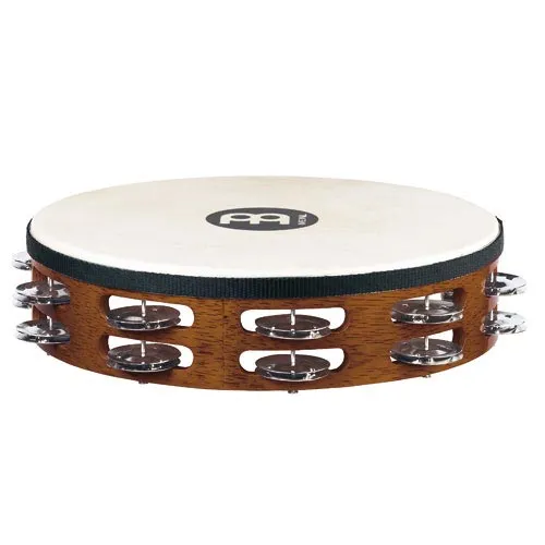 Produit Tambourin Meinl Bois - Peau De Chevre - 2 Rangs - Acier - Brown Image
